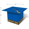 Beistle Grad Cap Favor Boxes, 31/4 by 31/4-Inch, Blue(Blue)