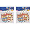Beistle Hero Action Sign Cut Outs 24 Piece Comic Decorations Birthday Party Supplies 6” – 12.5”, Multicolored