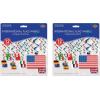 Beistle International Flag Whirls 10 Piece, Multicolored(International Flag Whirls (24-Pack))