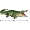 Beistle Jointed Crocodile Decoration, One-Sided Printed Reptile Cutout Wall Décor for Australian, International, Zoo Animal Birthday or Mardi Gras Party Themes, 14″ x 3′ 4.25”