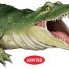 Beistle Jointed Crocodile Decoration, One-Sided Printed Reptile Cutout Wall Décor for Australian, International, Zoo Animal Birthday or Mardi Gras Party Themes, 14″ x 3′ 4.25”