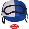 Beistle Kitchen Jockey Hat Helmet for Horse Racing Decorations,(Blue/White/Black)
