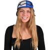Beistle Kitchen Jockey Hat Helmet for Horse Racing Decorations,(Blue/White/Black)