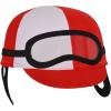 Beistle Kitchen Jockey Hat Helmet for Horse Racing Decorations,(Red/White/Black)