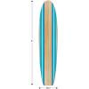 Beistle Large 6′ x 15.75″ Cardboard Luau Surfboard Stand-Up- Hawaiian Tropical Photo Booth Prop, Photography Background