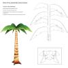 Beistle Large 7′ 3″ x 6′ Cardboard Hawaiian Party 3-D Palm Tree Photo Prop, Luau Theme Tropical Photography Background