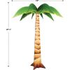 Beistle Large 7′ 3″ x 6′ Cardboard Hawaiian Party 3-D Palm Tree Photo Prop, Luau Theme Tropical Photography Background