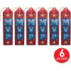 Beistle MVP Award Ribbons, 2 by 8-Inch, 6-Pack