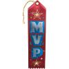 Beistle MVP Award Ribbons, 2 by 8-Inch, 6-Pack