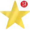 Beistle Metallic Star Cutouts (Gold)
