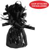 Beistle Metallic Wrapped Balloon Weight – 6 Pack, Black Balloon Centerpiece and Bouquet Holders, Party Decoration Accessories for Birthdays, Weddings, Graduations, and Retirement Celebrations, 6 Oz