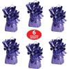 Beistle Metallic Wrapped Balloon Weight – 6 Pack, Lavender Purple Balloon Centerpiece Bouquet Holders, Party Decoration Accessories for Weddings, Baby Showers, Easter, and Spring Celebrations, 6 Oz