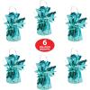 Beistle Metallic Wrapped Balloon Weight – 6 Pack, Light Blue Balloon Centerpiece Bouquet Holders, Party Decoration Accessories for Baby Showers, Gender Reveal Celebrations, & Birthday Parties, 6 Oz
