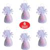 Beistle Metallic Wrapped Balloon Weight – 6 Pack, Opalescent Balloon Centerpiece and Bouquet Holders, Party Decoration Accessories and Event Décor for Birthdays, Weddings and Graduation Parties, 6 Oz