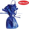 Beistle Metallic Wrapped Balloon Weights, Set of 6, Blue Party Decorations with Loop for Balloons, Centerpieces and Table Décor for Birthdays Events and Celebrations, 6 oz
