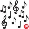 Beistle Mini Musical Notes Silhouettes(5.5″-10.25″ (Pack of 2))