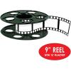Beistle Movie Reel with Filmstrip Centerpieces, 2-Count Thin Plastic 3D Cinema Reels with 15-Foot Filmstrips, Customizable Hollywood Party Decorations for Red Carpet Events & Theater Themes, 9″(9″ & 15′)