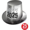Beistle New Year Eve 2025 Party Kit Assortment for 50 People, NYE Supplies – Hats, Tiaras, Noisemaker Horns