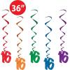 Beistle Number 16 Whirls Hanging Decorations