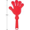 Beistle Pack of 12 Plastic Hand Clappers in Blue, School Spirit Noise Makers for Pep Rallys, Team Sports Games, Birthday Party Favors, Party Supplies, 7.5″(Red)