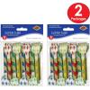 Beistle Pack of 16 Super-Tube Noiseless Blowouts in Red/Yellow/Green/Blue/White/Grey, Novelty Party Favors for Birthday Parties, Party Supplies, 16″
