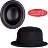 Beistle Pack of 24 Velour Derby Hats in Black, Broadway Theater Show Props, Costume Accessories for Dress-Up Party, Halloween