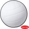 Beistle Pack of 24 Volleyball Cutouts, Wall Decorations for Team Sports Party, Pep Rally, Sports Themed Party Decor, Beach Party Supplies 13.5″