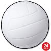 Beistle Pack of 24 Volleyball Cutouts, Wall Decorations for Team Sports Party, Pep Rally, Sports Themed Party Decor, Beach Party Supplies 13.5″