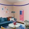 Beistle Packaged Pink Leaf Garland(Blue)