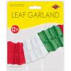 Beistle Packaged Pink Leaf Garland(Red/White/Green)