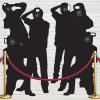 Beistle Paparazzi Cutouts – 4-Count Thin Printed Clear Plastic Hollywood Photographer Wall Backdrop Decorations for Awards Night Parties Celebrity Photo Props and VIP Event Décor, 5’3″