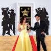 Beistle Paparazzi Cutouts – 4-Count Thin Printed Clear Plastic Hollywood Photographer Wall Backdrop Decorations for Awards Night Parties Celebrity Photo Props and VIP Event Décor, 5’3″
