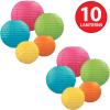 Beistle Paper Lantern Assortment(10 Piece)