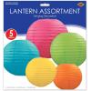Beistle Paper Lantern Assortment(5 Piece)