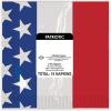 Beistle Patriotic Beverage Napkins, 16-Count, 2-Ply Red White and Blue American Flag Design for 4th of July Memorial Day Veterans Day Political Events and Celebrations 5” x 5”