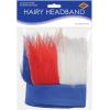 Beistle Patriotic Hairy Headband, Red/White/Blue