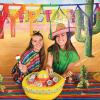 Beistle Rainbow Drop Fringe Garland