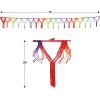 Beistle Rainbow Drop Fringe Garland