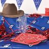Beistle Red Bandana Beverage Napkins, 48 Count, 2-Ply Table Décor, Western Party Supplies for Cowboy, Rodeo, and Country Farm-Themed Birthdays and Events, 5.5” x 5.5”