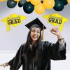 Beistle Red Congrats Grad Cutouts, 2-Count, Large Graduation Cap Decorations for Celebrations, High School and College Academic Achievement Party Supplies, 22.25” x 36.75”(Yellow)