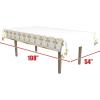 Beistle Religious Tablecover, 54” x 108”, 2 Pieces – Plastic Table Cloth, First Communion Decorations, Baptism Decorations, Rectangular Table Cloth, Party Supplies, Holy Cross Decoration