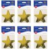 Beistle S57027-GDAZ6 Metallic Star Cutouts, 72 Piece, 3.5″, Gold