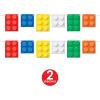 Beistle Set of 2 Building Blocks Pennant Banners, Colorful Construction Birthday Party Decorations, Fun Creative Block Themed Party Decor, 9″ x 6′
