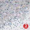 Beistle Silver Holographic Stars Confetti, 1/2-Ounce (CN054)(3 Ounces)