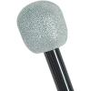 Beistle Silver and Black Glittered Microphone