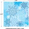 Beistle Snowflake Luncheon Napkins, Blue/White, 16 Count