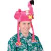 Beistle Soft Plush Fabric Mad Hatter Costume Accessories Unisex Hat Headwear(Flamingo Plush)