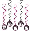 Beistle Sweet 16 Whirls(5 piece)