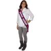 Beistle Sweet Sixteen Satin Sash – Magenta & Black Birthday Wearable for Teen Girl – One Size Fits Most Adults with Sewn Bottom – 16th B-Day Party Photo Prop or Gift Accessory – 33″ x 4″(2 piece)