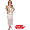 Beistle Toga Set, One Size Fits Most White/Gold 16.8 x 8.8 x 0.8 inches